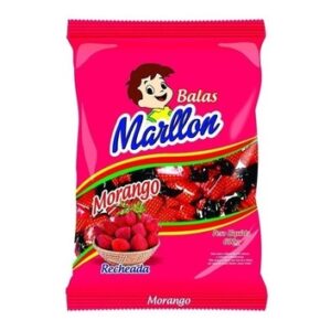 Bala de Morango Marlon 600g